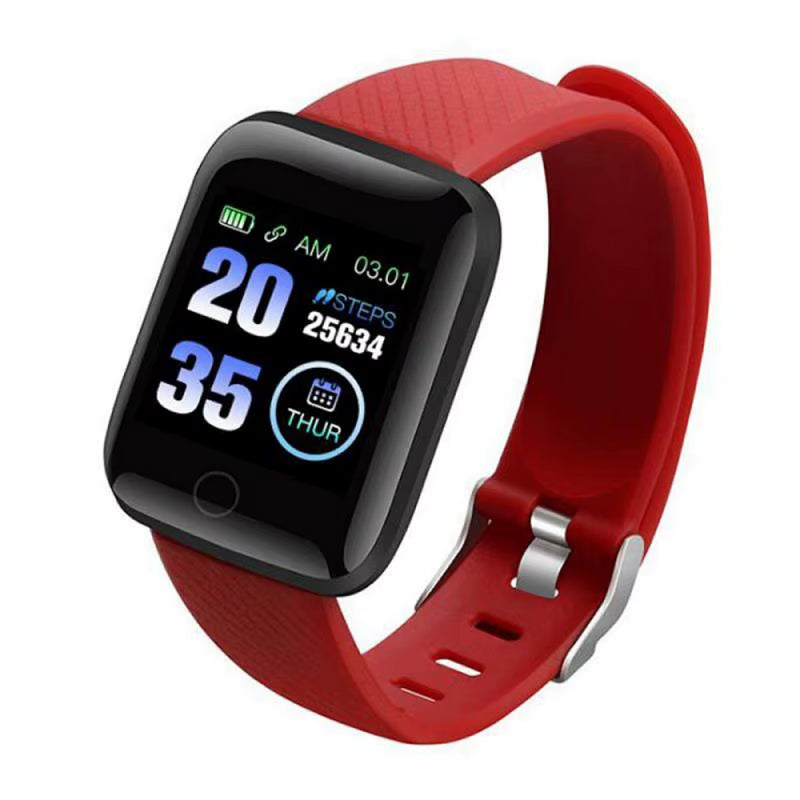 116Plus Smart Watch Men and Women Full Touch Screen Sport Fitness Watch Man IP67 Waterproof Bluetooth for Ios Android Smartwatch
