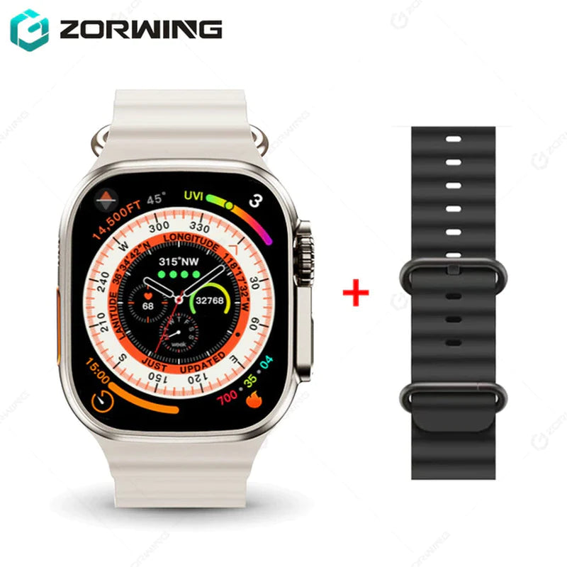 H11 Ultra Smart Watch Men 49Mm GPS NFC Smartwatch Titanium Alloy 173 Sport Mode Fitness Watch for Android IOS with Strap Lock