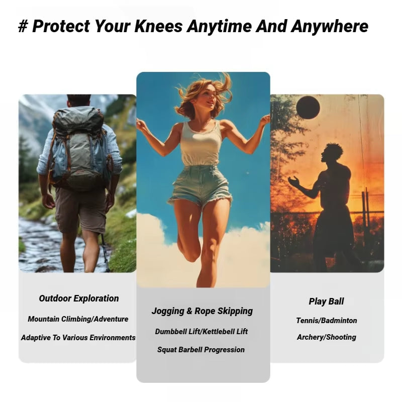 Adjustable PVC Knee Patellar Band Tendon Support Strape Brace Shock Absorption Compression Strap Pads Sport Protection