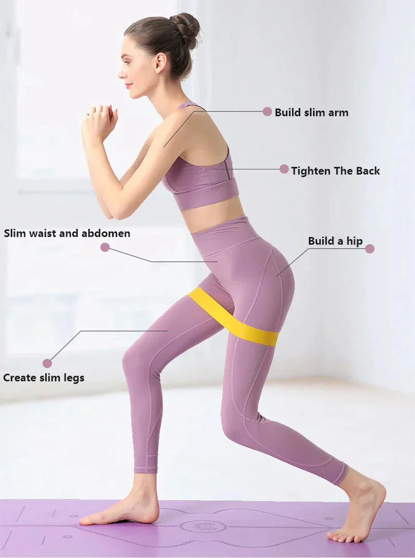 elastic resistance bands for yoga and strength training