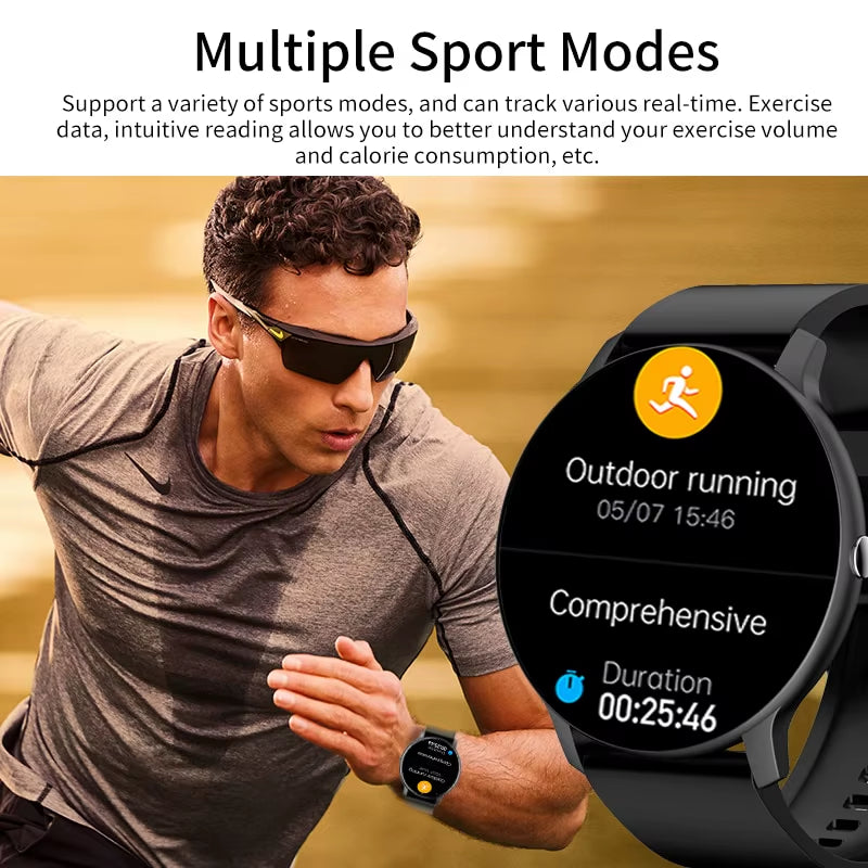 Smart Watch Men Women Full Touch Screen Sport Fitness Watch Man IP67 Waterproof Bluetooth for Android IOS Smartwatch Men