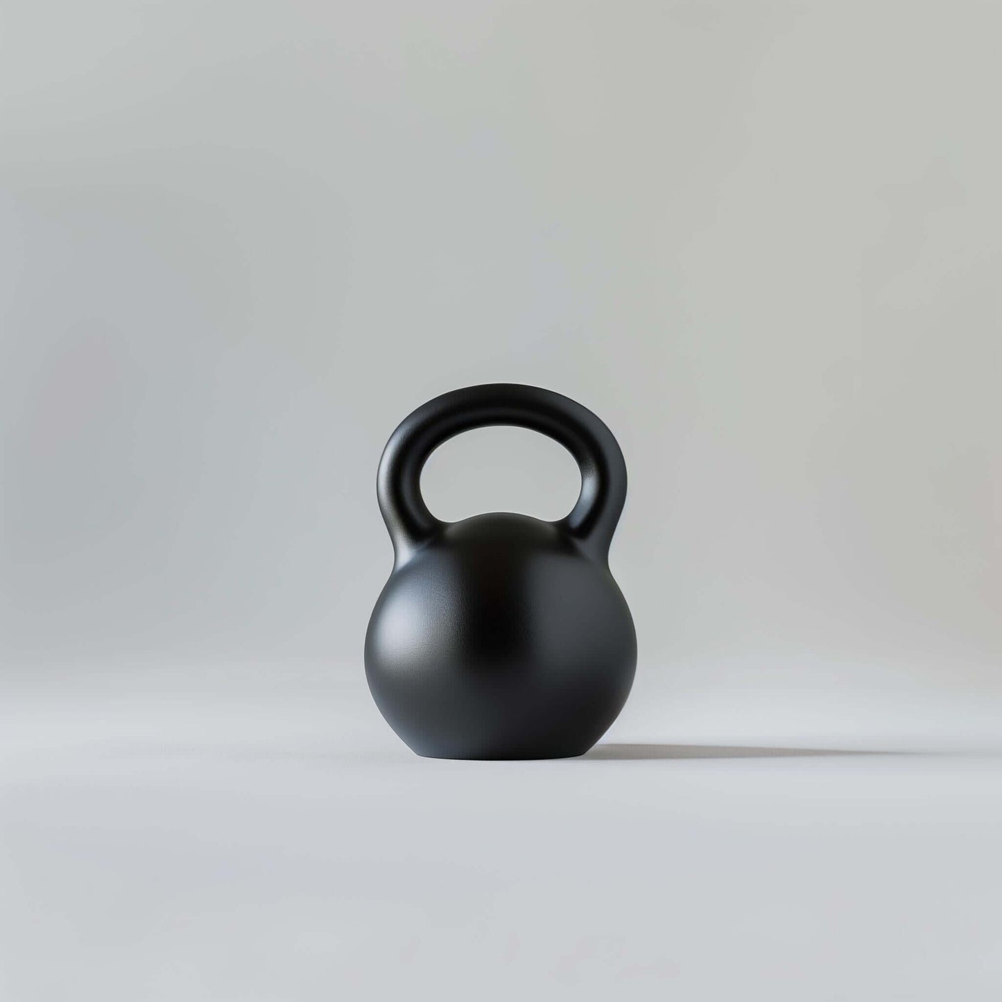 Kettlebell for fitness and equipment, durable cast iron design with a sturdy handle for strength training.