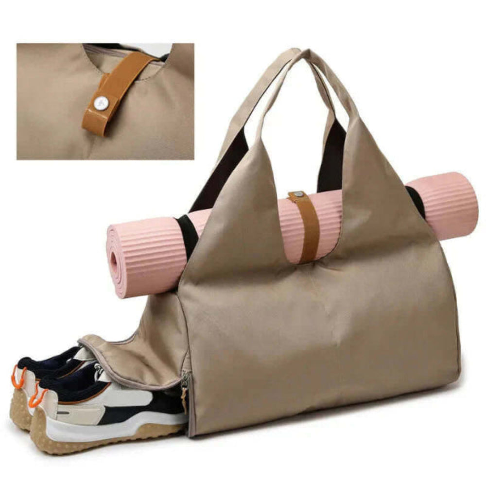 women's waterproof sports bag with shoe pocket