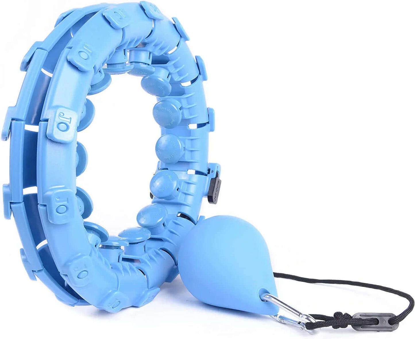 adjustable weighted hula hoop practices.