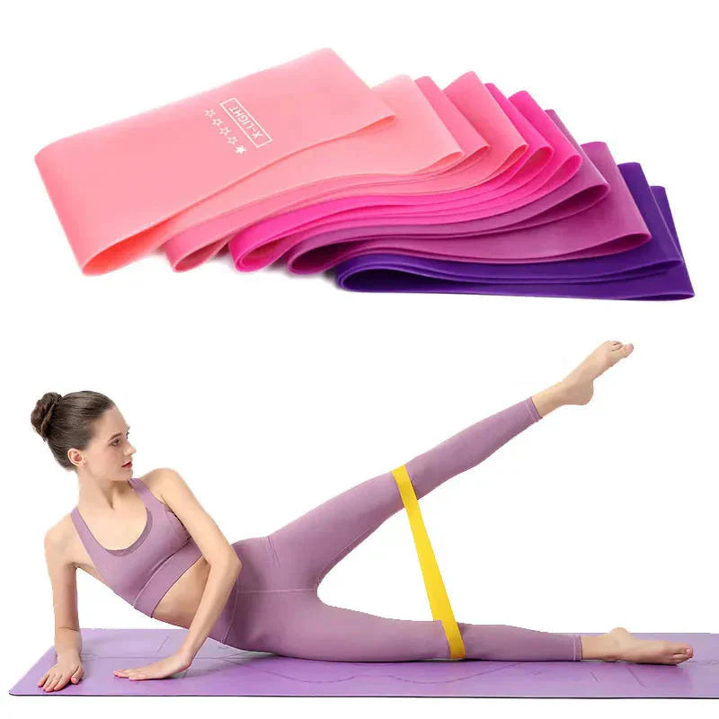 elastic resistance bands for yoga and strength training