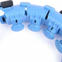 adjustable weighted hula hoop practices.