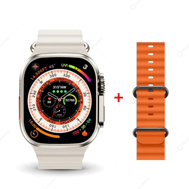 H11 Ultra Smart Watch Men 49Mm GPS NFC Smartwatch Titanium Alloy 173 Sport Mode Fitness Watch for Android IOS with Strap Lock