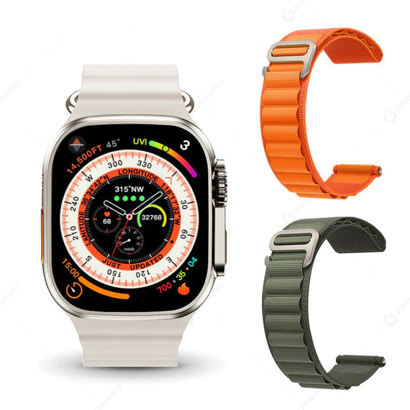 H11 Ultra Smart Watch Men 49Mm GPS NFC Smartwatch Titanium Alloy 173 Sport Mode Fitness Watch for Android IOS with Strap Lock