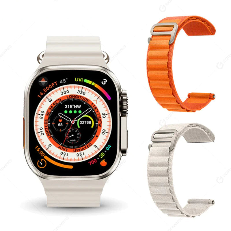 H11 Ultra Smart Watch Men 49Mm GPS NFC Smartwatch Titanium Alloy 173 Sport Mode Fitness Watch for Android IOS with Strap Lock