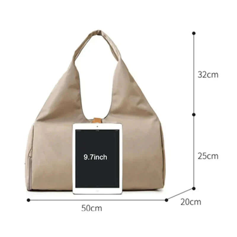 women's waterproof sports bag with shoe pocket