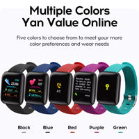116Plus Smart Watch Men and Women Full Touch Screen Sport Fitness Watch Man IP67 Waterproof Bluetooth for Ios Android Smartwatch