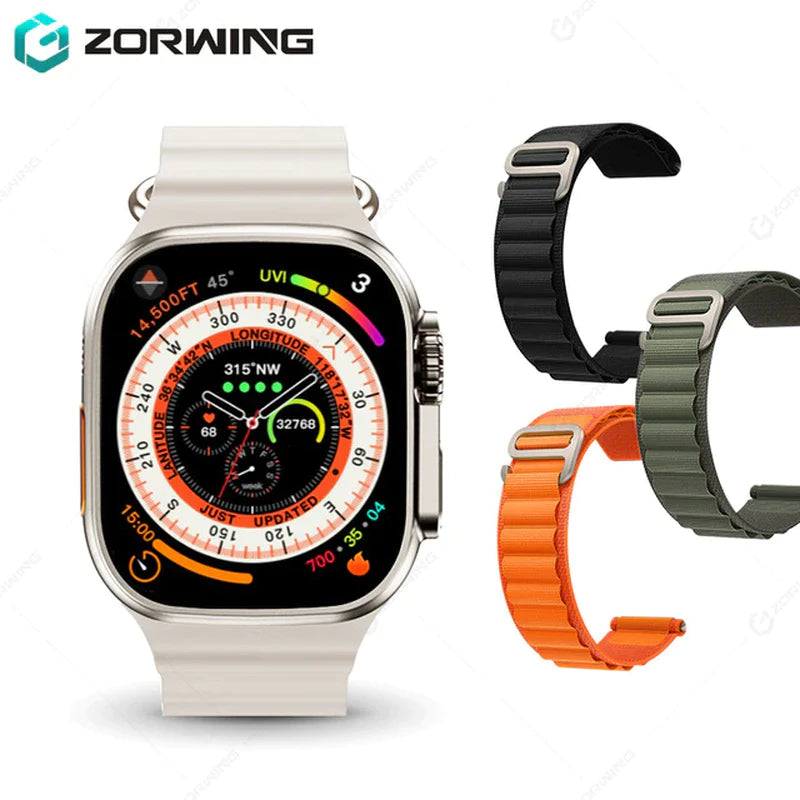 H11 Ultra Smart Watch Men 49Mm GPS NFC Smartwatch Titanium Alloy 173 Sport Mode Fitness Watch for Android IOS with Strap Lock