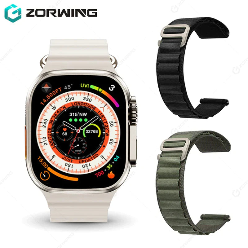 H11 Ultra Smart Watch Men 49Mm GPS NFC Smartwatch Titanium Alloy 173 Sport Mode Fitness Watch for Android IOS with Strap Lock