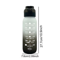 LUSQI 1PC 1000ML Flavor Water Bottle with Straw with 5PCS Flavor Pods Fashion Fitness Water Bottle for Outdoor Activities Sports
