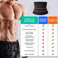 men's sauna waist trimmer belt