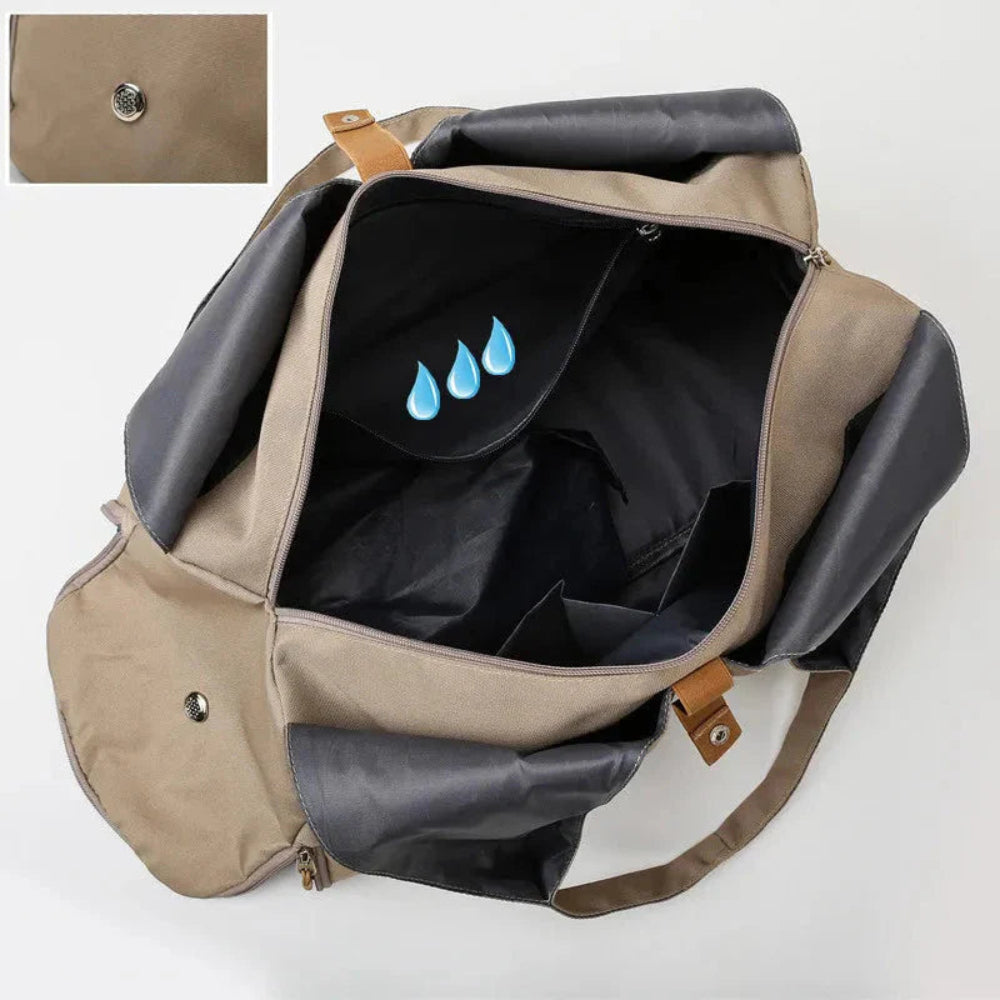 women's waterproof sports bag with shoe pocket