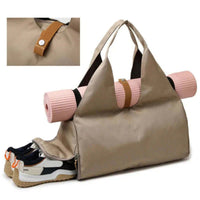 women's waterproof sports bag with shoe pocket
